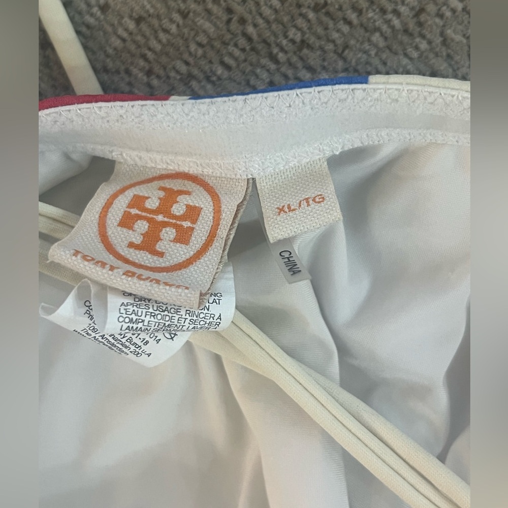 Tory Burch, one piece Floral Strapless Swimsuit read notes - Picture 10 of 16